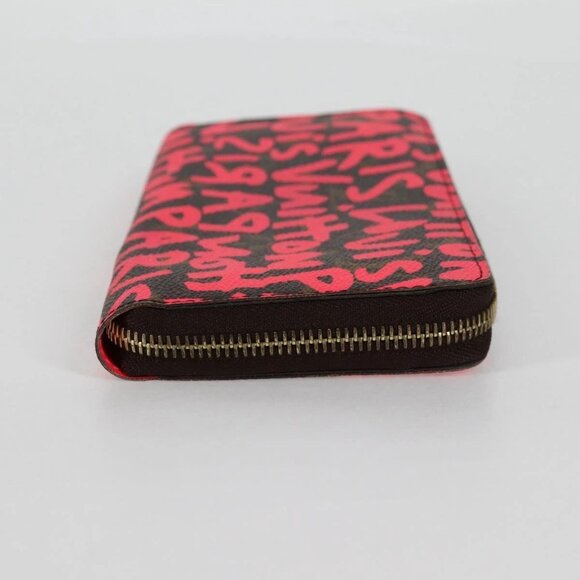 LOUIS VUITTON Monogram Graffiti Zippy Wallet Pink - Picture 4 of 16